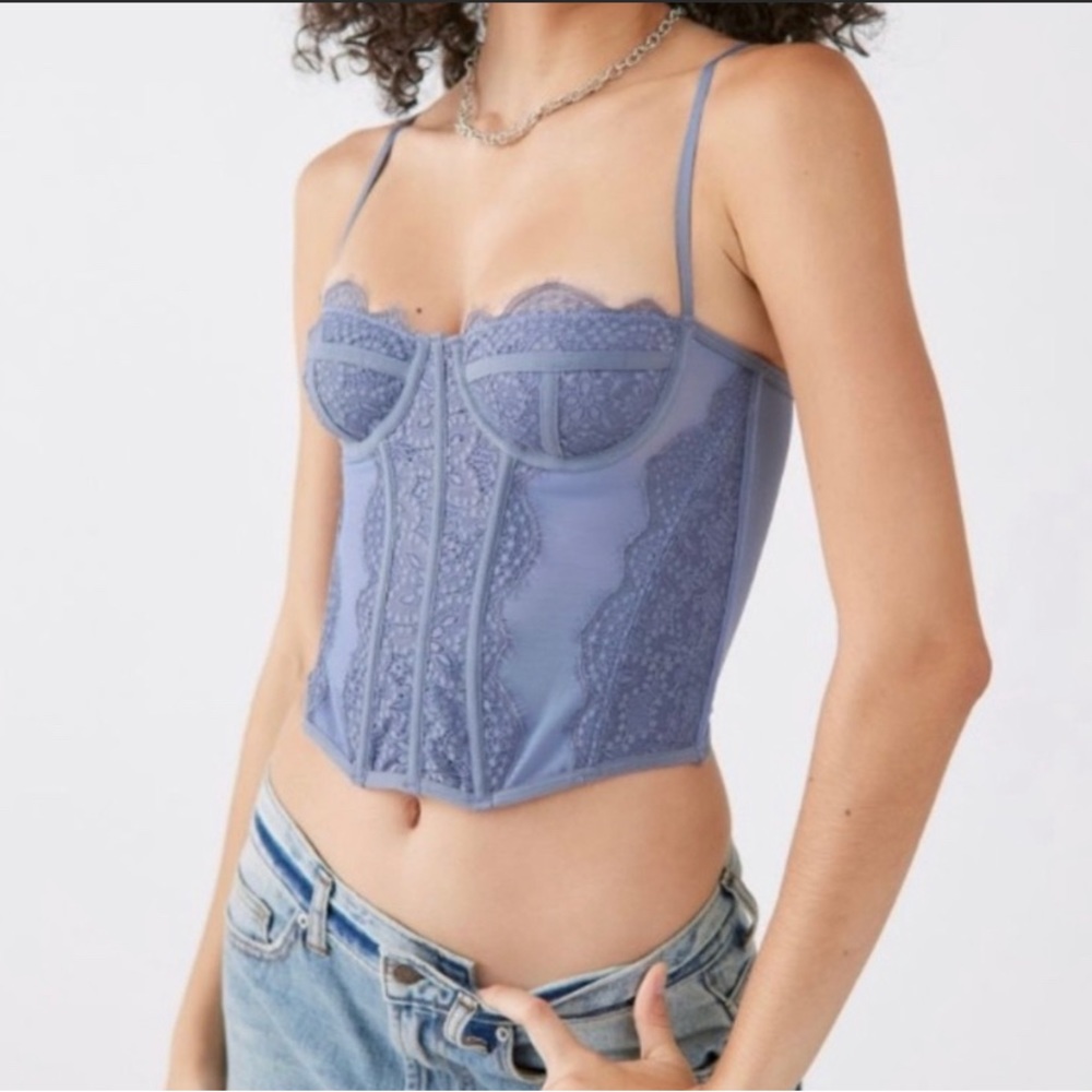 Modern Love Corset Blue M